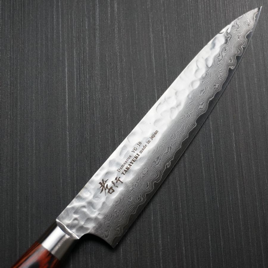 堺孝行 包丁 ペティナイフ 150mm 33層ダマスカス V金10号 堺孝行 包丁 ペティナイフ 150mm 33層ダマスカス V金10号