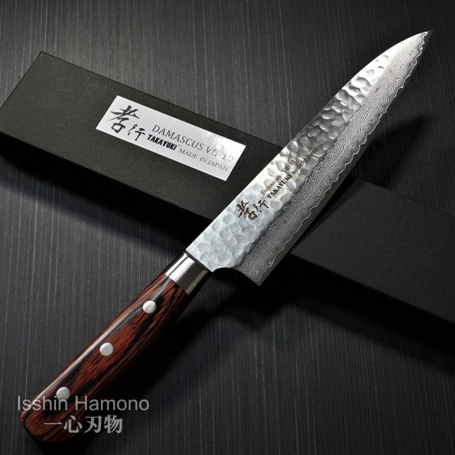 包丁 牛刀 180mm 33層ダマスカス V金10号 ステンレス 槌目 堺孝行 日本製 鋭い切れ味永続き プロの画像