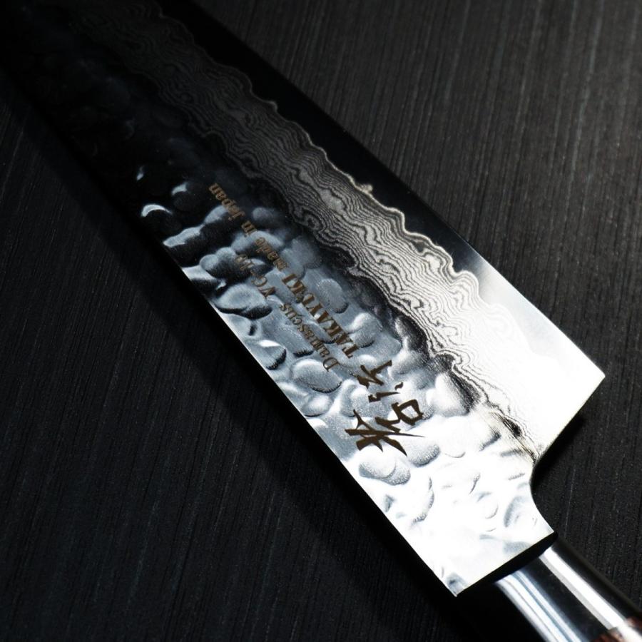 堺孝行 包丁 剣型三徳 160mm 33層ダマスカス V金10号 ステンレス 堺孝行 包丁 剣型三徳 160mm 33層ダマスカス V金10号 ステンレス