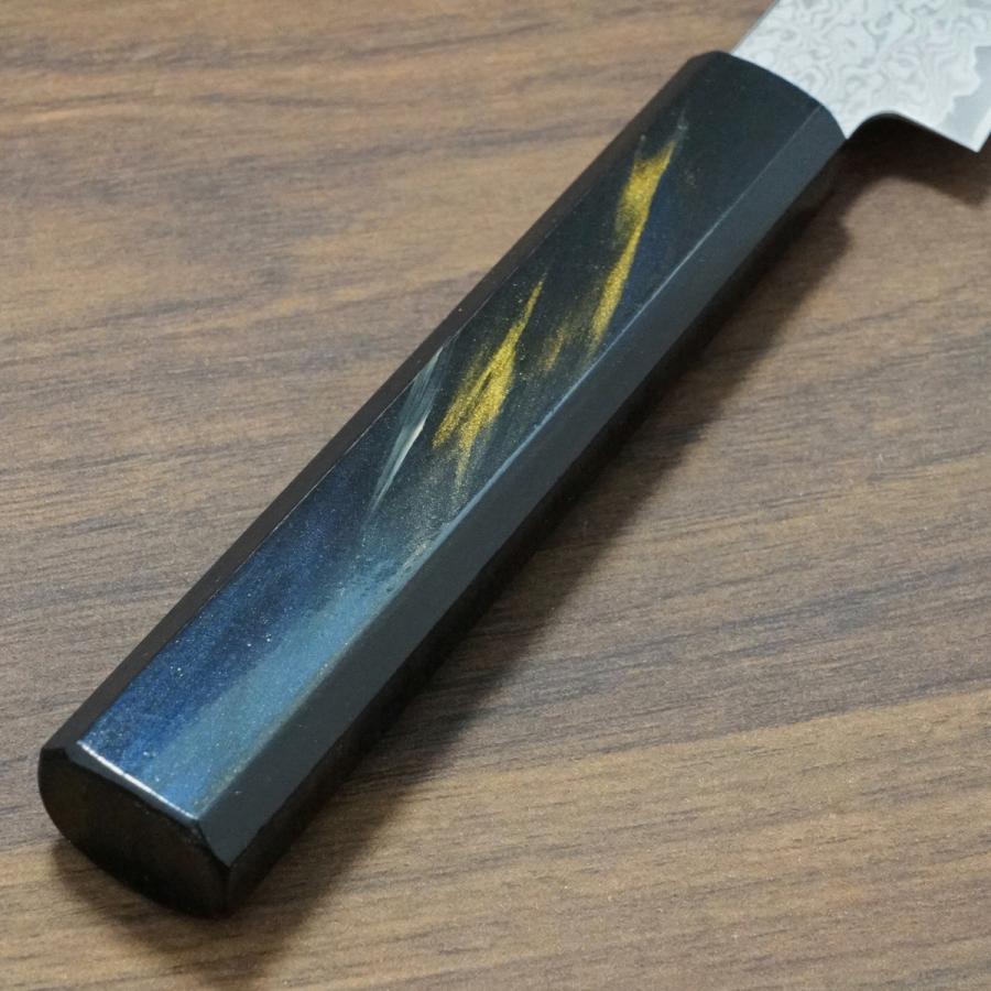 包丁 ペティナイフ 120mm 寛丈 63層ダマスカス V金10号