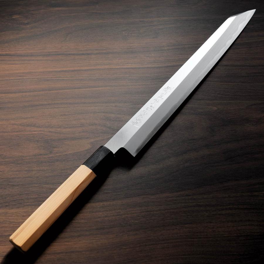 包丁 切付柳刃 正夫 300mm 郷右馬允義弘 青紙1号 青一鋼 青波打