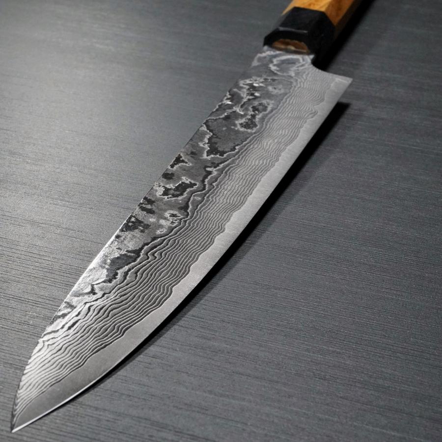 包丁 筋引き 筋引 240mm ダマスカス ステンレス V金10号 8寸 片山雄太