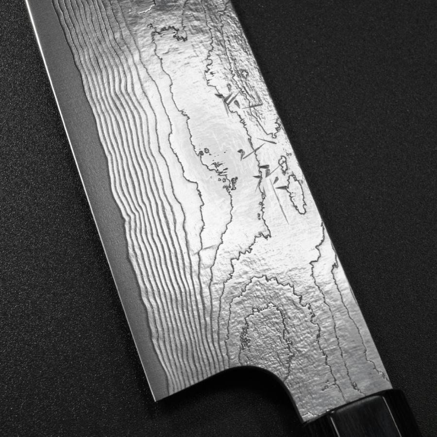 包丁 牛刀 210mm ダマスカス ステンレス V金10号 片山打刃物 包丁 牛刀 210mm ダマスカス ステンレス V金10号 片山打刃物