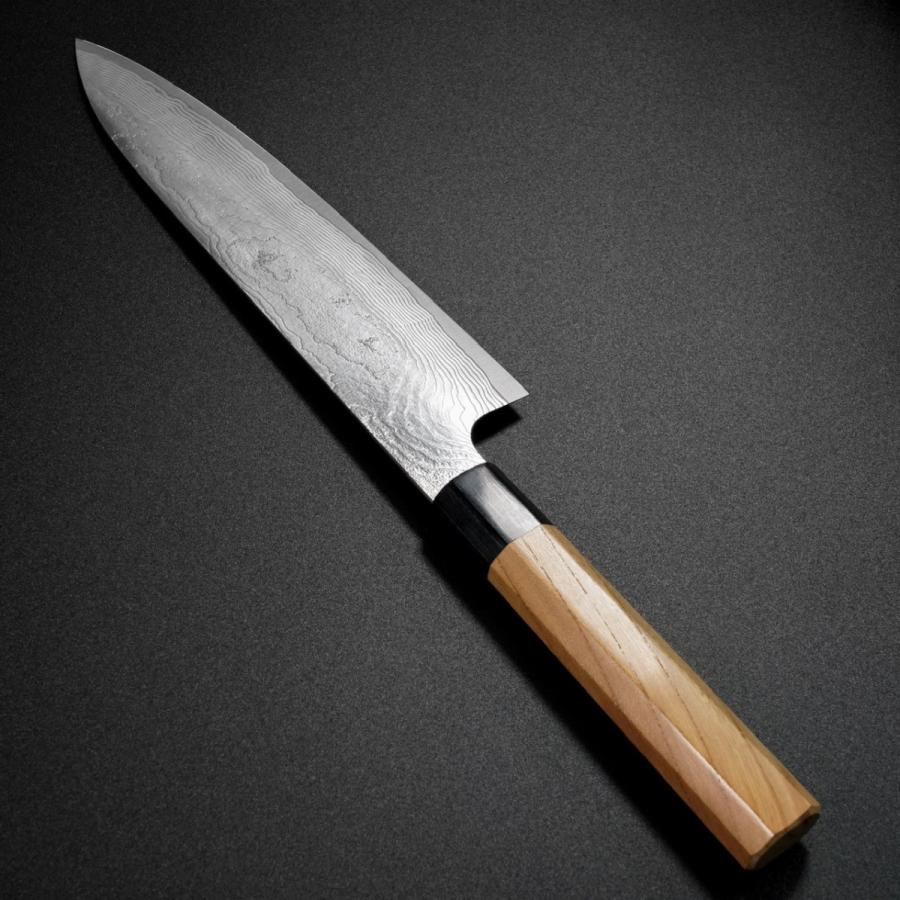 包丁 牛刀 210mm ダマスカス ステンレス V金10号 片山打刃物 包丁 牛刀 210mm ダマスカス ステンレス V金10号 片山打刃物