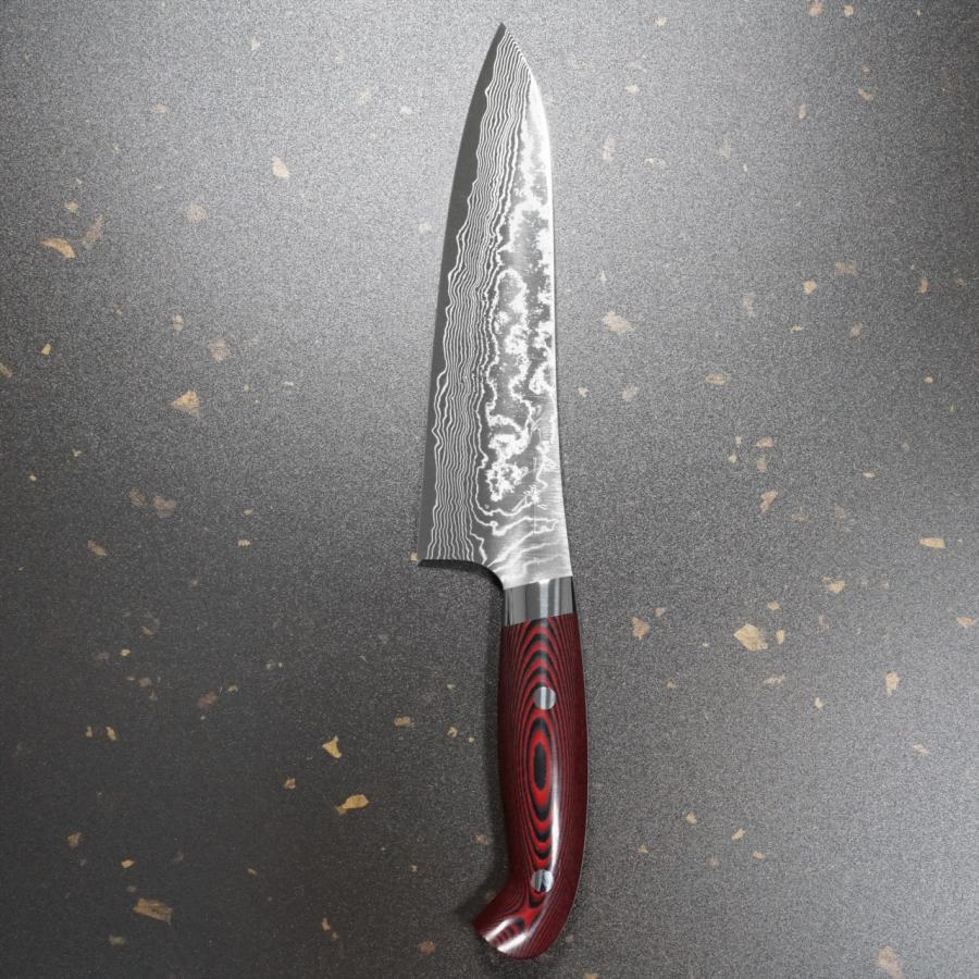 包丁 牛刀 180mm ダマスカス ステンレス スーパーゴールド2 片山 包丁 牛刀 180mm ダマスカス ステンレス スーパーゴールド2 片山