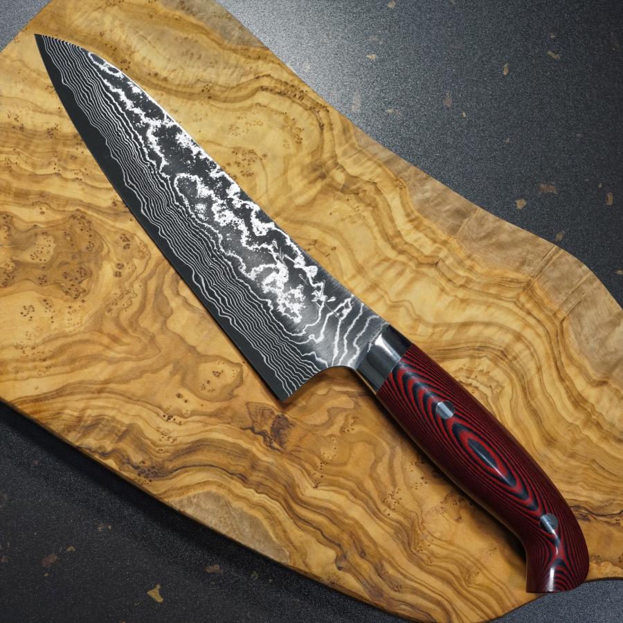 包丁 牛刀 180mm ダマスカス ステンレス スーパーゴールド2 片山 包丁 牛刀 180mm ダマスカス ステンレス スーパーゴールド2 片山