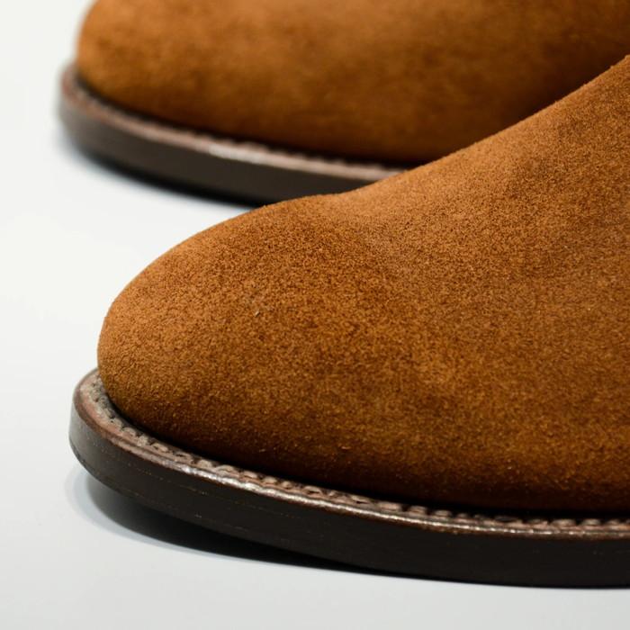 ウィールローブ　サイドゴアスエードブーツ　WHEELROBE ELASTIC SIDE BOOTS シューズ メンズ グッドイヤー 革靴 日本製の画像