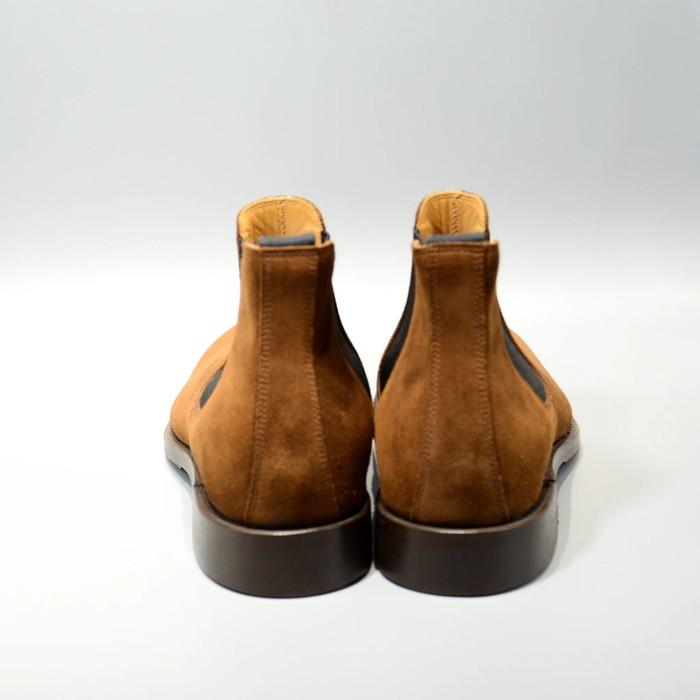 ウィールローブ　サイドゴアスエードブーツ　WHEELROBE ELASTIC SIDE BOOTS シューズ メンズ グッドイヤー 革靴 日本製の画像