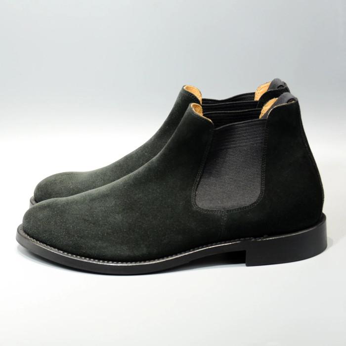 ウィールローブ　サイドゴアスエードブーツ　WHEELROBE ELASTIC SIDE BOOTS シューズ メンズ グッドイヤー 革靴 日本製の画像