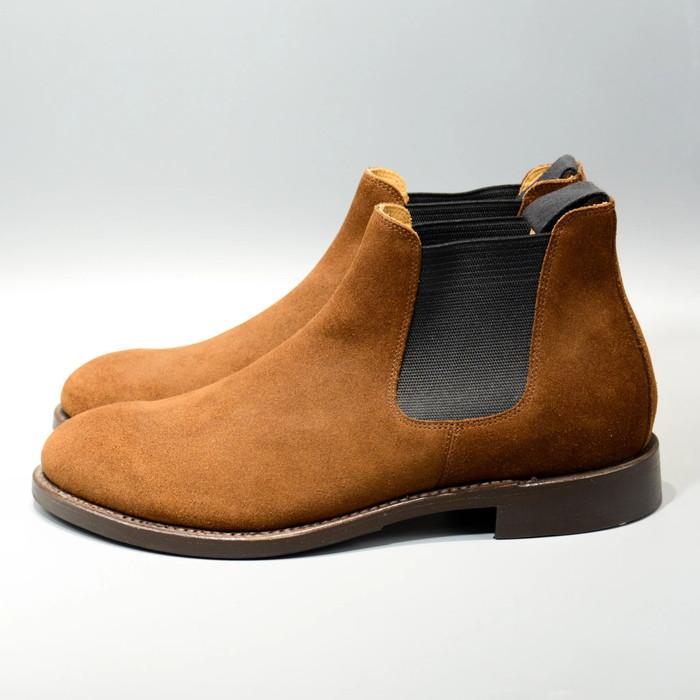 ウィールローブ　サイドゴアスエードブーツ　WHEELROBE ELASTIC SIDE BOOTS シューズ メンズ グッドイヤー 革靴 日本製の画像