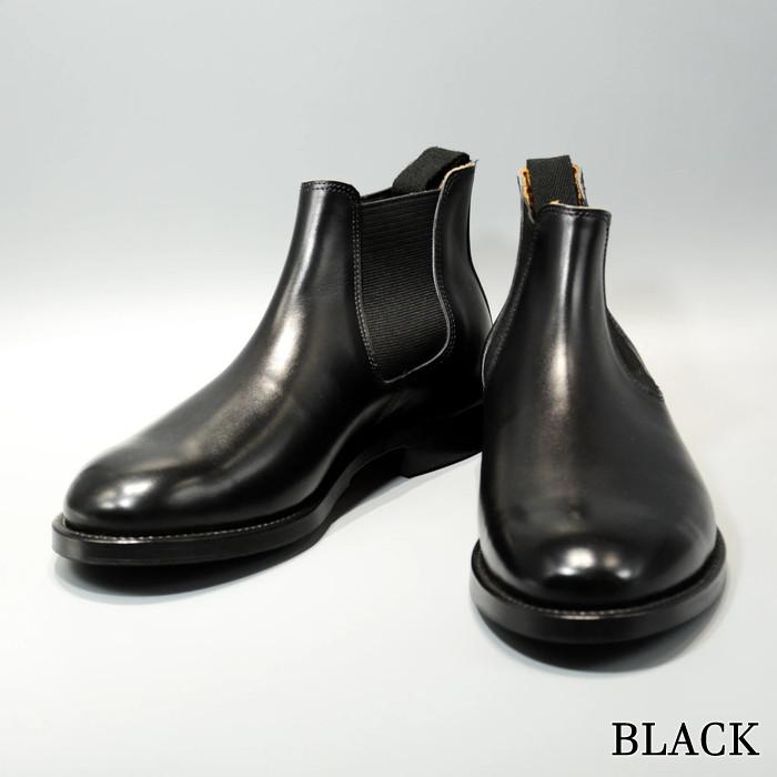 ウィールローブ　カーフサイドゴアブーツ　WHEELROBE ELASTIC SIDE BOOTS シューズ メンズ グッドイヤー 革靴 日本製の画像