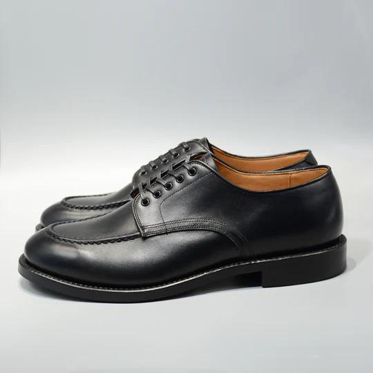ウィールローブ 15078WS ボックスカーフUチップモックトゥシューズ WHEEL ROBE HEAVY STITCHIN MOC TOE グッドイヤーの画像