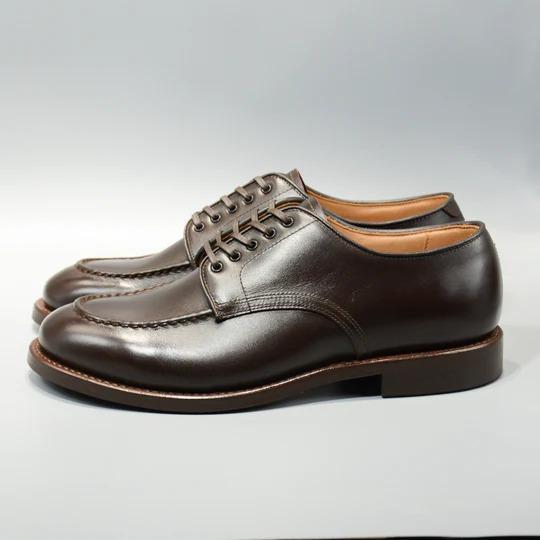 ウィールローブ 15078WS ボックスカーフUチップモックトゥシューズ WHEEL ROBE HEAVY STITCHIN MOC TOE グッドイヤーの画像