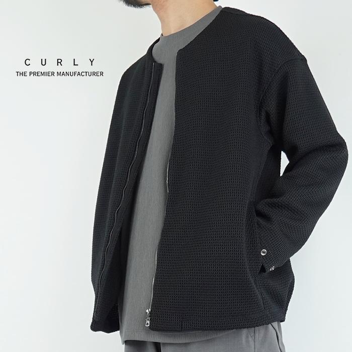Curly（カーリー） ハニカムニットジップアップカーディガン HONEYCOMB