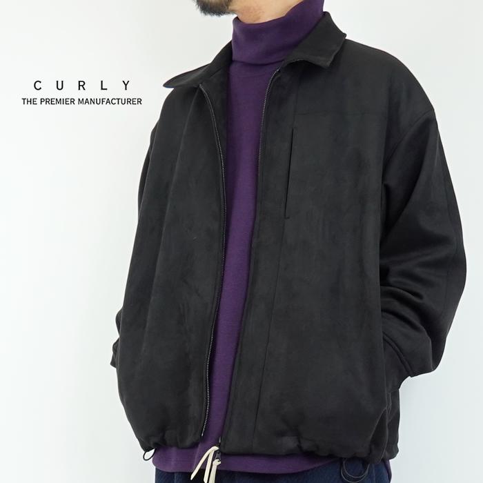 Curly（カーリー） ニットスウェードジップアップブルゾン KNIT SUEDE
