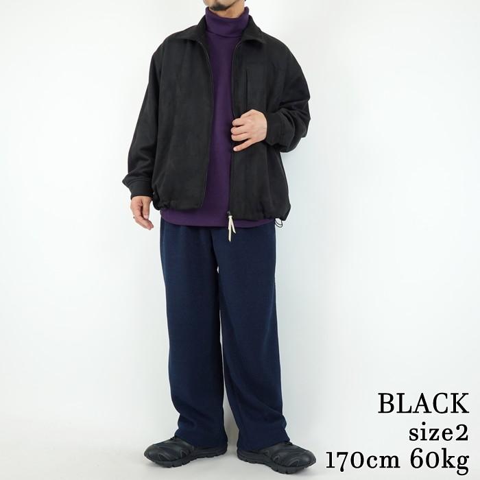 Curly（カーリー） ニットスウェードジップアップブルゾン KNIT SUEDE