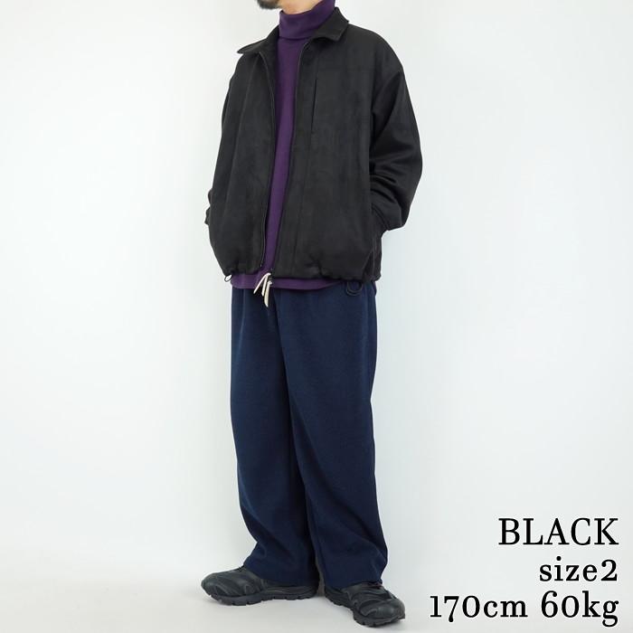 Curly（カーリー） ニットスウェードジップアップブルゾン KNIT SUEDE