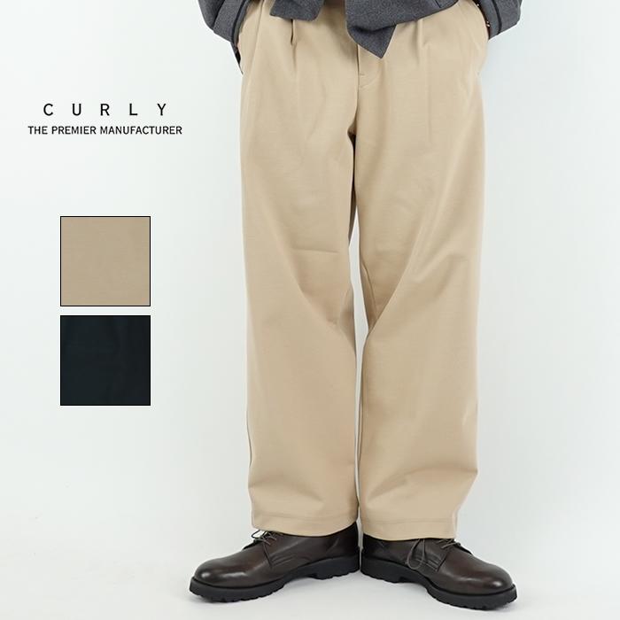 Curly（カーリー） ニットチノワイドチノパン KNIT CHINO-CLOTH PANTS