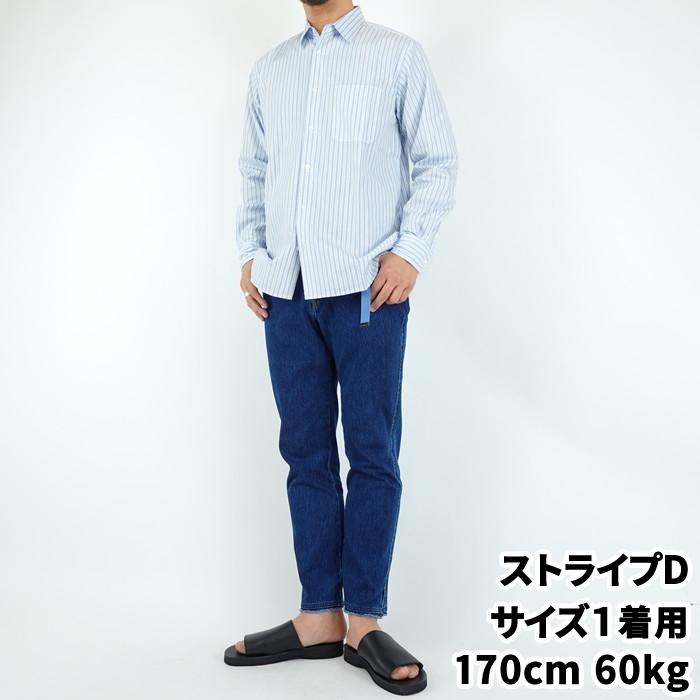 マニュアルアルファベット ブルーストライプレギュラーカラーシャツ MANUAL ALPHABET 80/2 BLUE STRIPE RC SHT 日本製 | MANUAL ALPHABET | 10