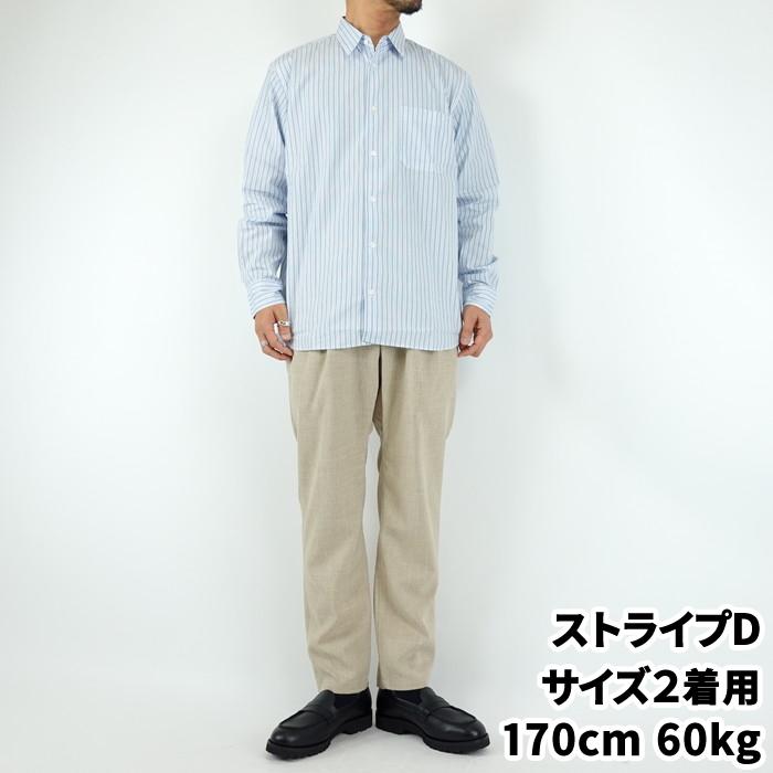 マニュアルアルファベット ブルーストライプレギュラーカラーシャツ MANUAL ALPHABET 80/2 BLUE STRIPE RC SHT 日本製 | MANUAL ALPHABET | 12