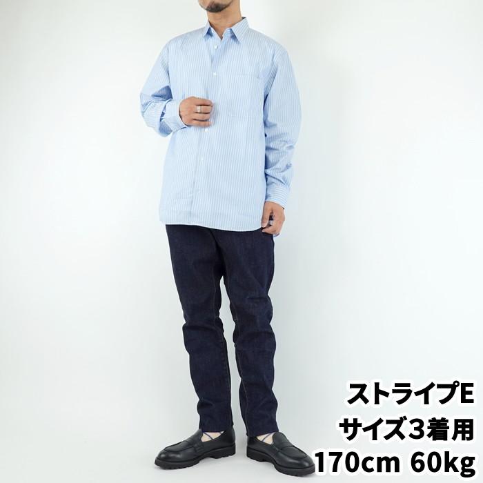 マニュアルアルファベット ブルーストライプレギュラーカラーシャツ MANUAL ALPHABET 80/2 BLUE STRIPE RC SHT 日本製 | MANUAL ALPHABET | 16