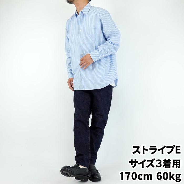 マニュアルアルファベット ブルーストライプレギュラーカラーシャツ MANUAL ALPHABET 80/2 BLUE STRIPE RC SHT 日本製 | MANUAL ALPHABET | 17