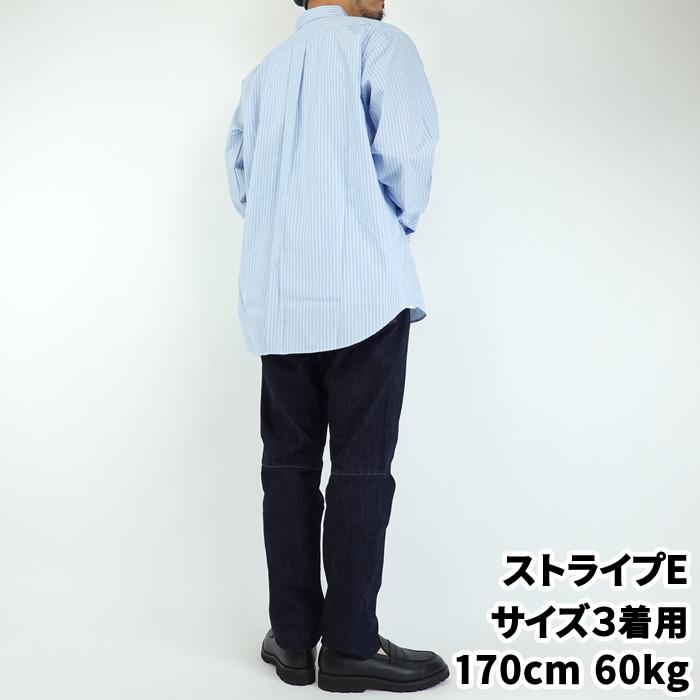 マニュアルアルファベット ブルーストライプレギュラーカラーシャツ MANUAL ALPHABET 80/2 BLUE STRIPE RC SHT 日本製 | MANUAL ALPHABET | 18