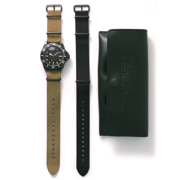 ブラックサブ＋ナイロンベルト　ヴァーグウォッチカンパニー　VAGUE WATCH CO　BLK SUB　BS-L-001　ダイバーズウォッチ｜discovery2008｜02