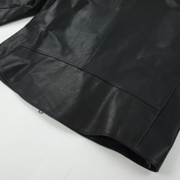 クァドルオーダーシステムシングルレザージャケット リバーメグロ  Liver megro CUDDLE ORDER SYSTEM leather jacketの画像