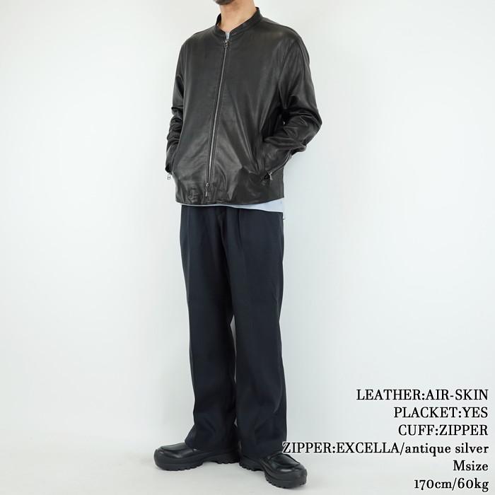 クァドルオーダーシステムシングルレザージャケット リバーメグロ  Liver megro CUDDLE ORDER SYSTEM leather jacketの画像