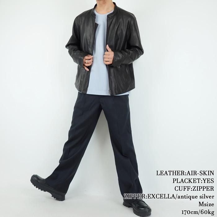 クァドルオーダーシステムシングルレザージャケット リバーメグロ  Liver megro CUDDLE ORDER SYSTEM leather jacketの画像