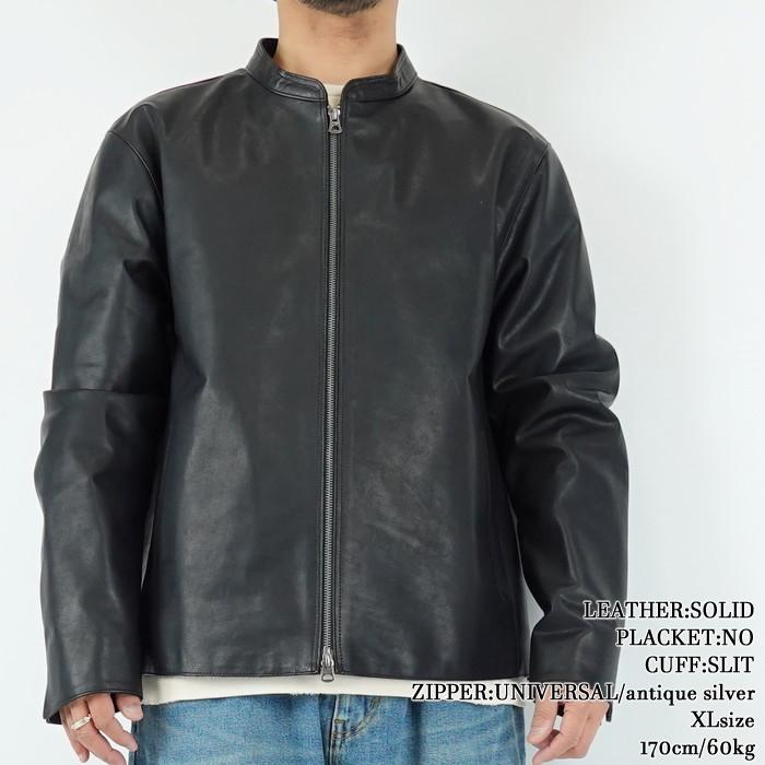 クァドルオーダーシステムシングルレザージャケット リバーメグロ  Liver megro CUDDLE ORDER SYSTEM leather jacketの画像