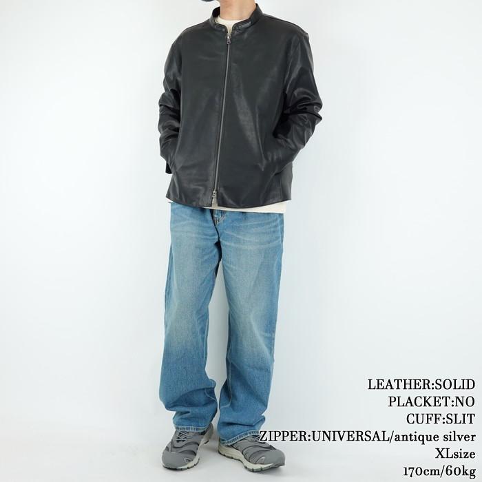 クァドルオーダーシステムシングルレザージャケット リバーメグロ  Liver megro CUDDLE ORDER SYSTEM leather jacketの画像