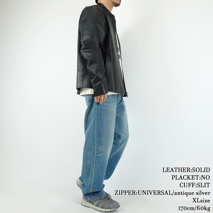 クァドルオーダーシステムシングルレザージャケット リバーメグロ  Liver megro CUDDLE ORDER SYSTEM leather jacketの画像