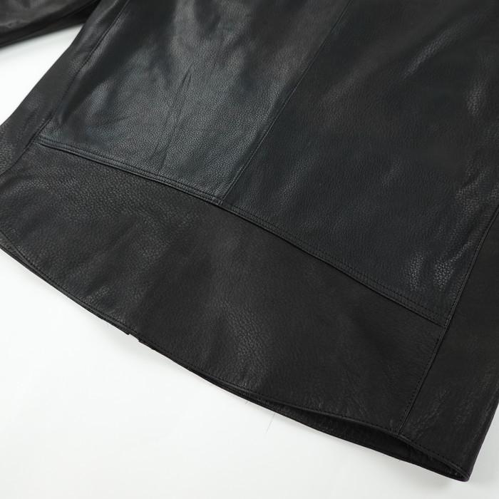 クァドルオーダーシステムシングルレザージャケット リバーメグロ  Liver megro CUDDLE ORDER SYSTEM leather jacketの画像