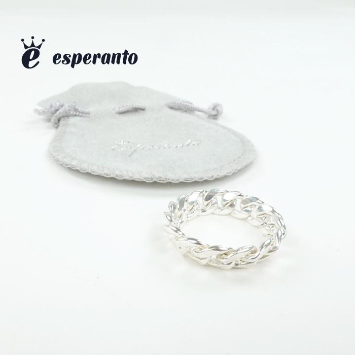 Esperanto（エスペラント） ラウンデッドフラットリンクチェーンリング 