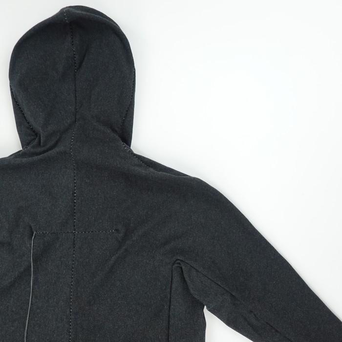 リネアル Wir Linea ニットメルトンジップフーディー Protean knit melton Inorganic DRESS ZIP HOODIE 「Nicht mehr」_10