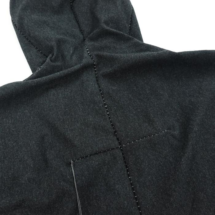 リネアル Wir Linea ニットメルトンジップフーディー Protean knit melton Inorganic DRESS ZIP HOODIE 「Nicht mehr」_11