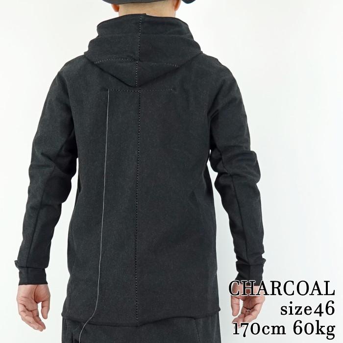リネアル Wir Linea ニットメルトンジップフーディー Protean knit melton Inorganic DRESS ZIP HOODIE 「Nicht mehr」_15
