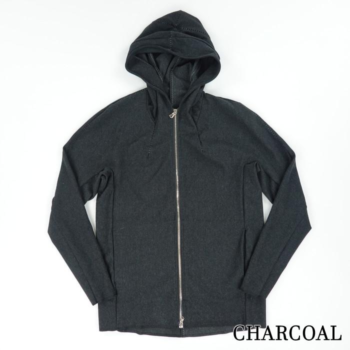 リネアル Wir Linea ニットメルトンジップフーディー Protean knit melton Inorganic DRESS ZIP HOODIE 「Nicht mehr」_1