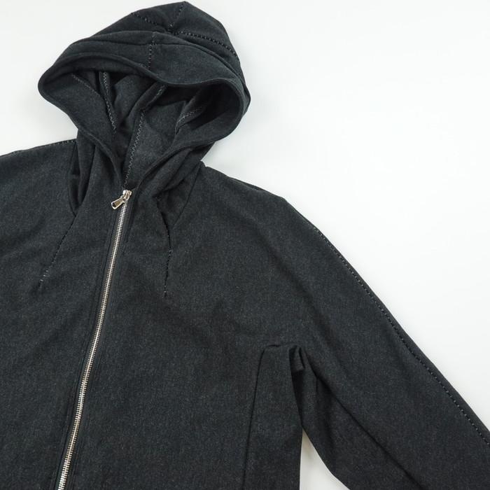 リネアル Wir Linea ニットメルトンジップフーディー Protean knit melton Inorganic DRESS ZIP HOODIE 「Nicht mehr」_2