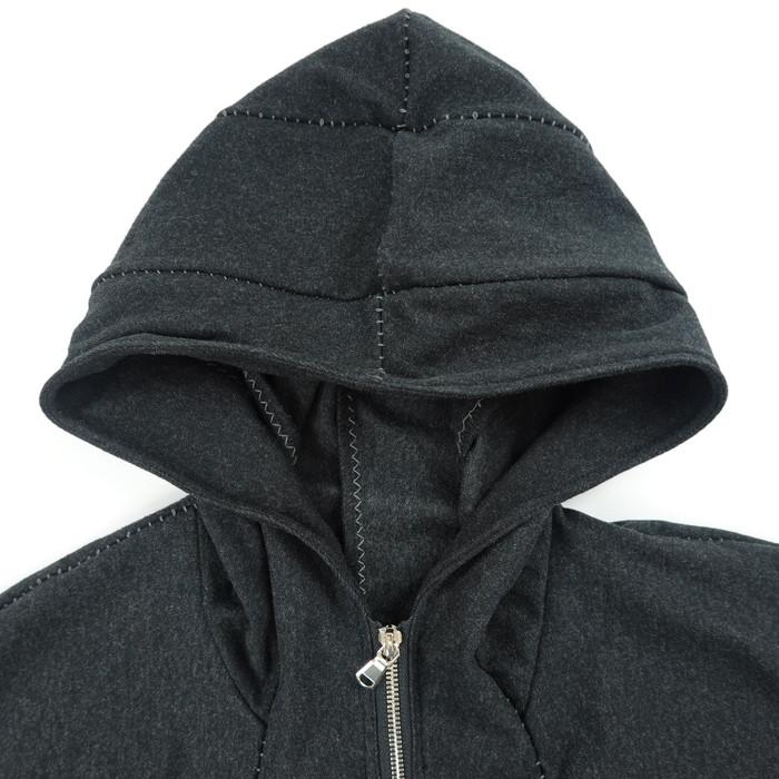 リネアル Wir Linea ニットメルトンジップフーディー Protean knit melton Inorganic DRESS ZIP HOODIE 「Nicht mehr」_3
