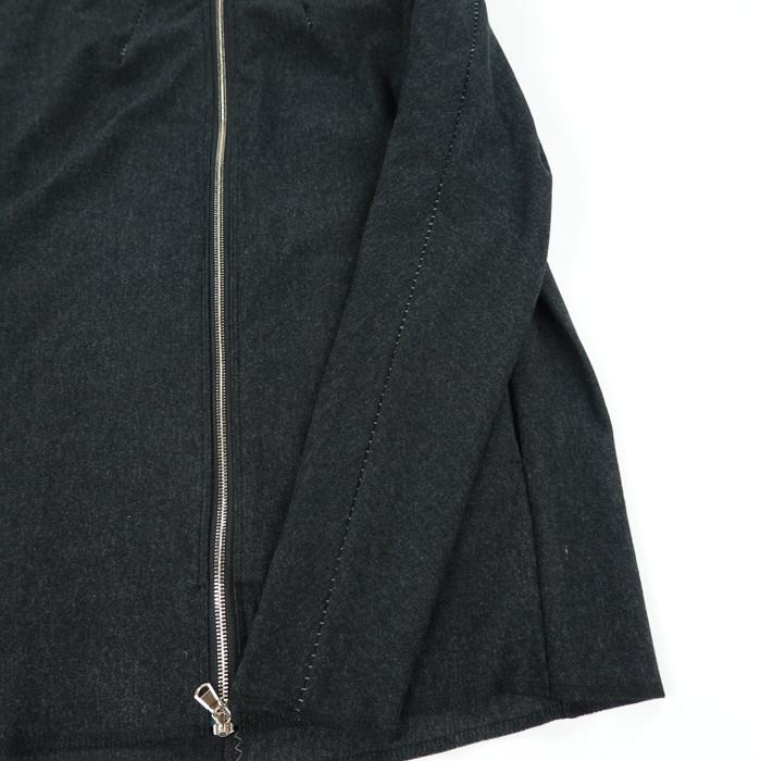 リネアル Wir Linea ニットメルトンジップフーディー Protean knit melton Inorganic DRESS ZIP HOODIE 「Nicht mehr」_5