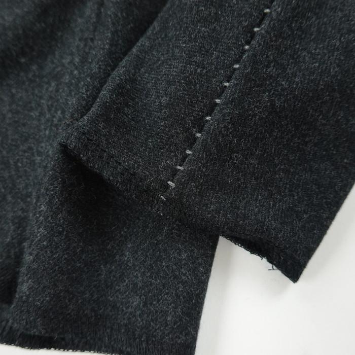 リネアル Wir Linea ニットメルトンジップフーディー Protean knit melton Inorganic DRESS ZIP HOODIE 「Nicht mehr」_7