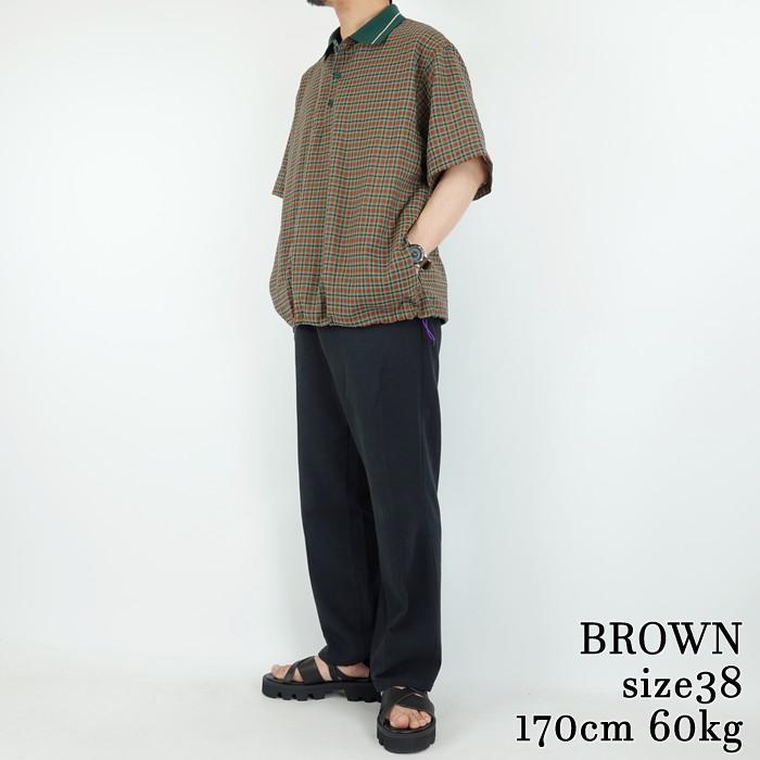 Kelen（ケレン） ニットカラーチェックポロ KNIT COLLAR CHECK POLO 
