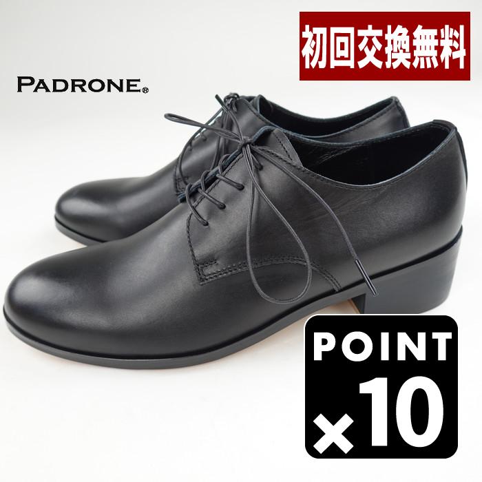 PADRONE（パドローネ） プレーントゥヒールシューズ BL DERBY SHOES 本
