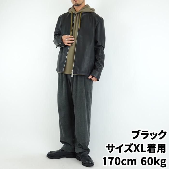 リバーメグロ オイルエアレザーライダースジャケット Oil Air Leather