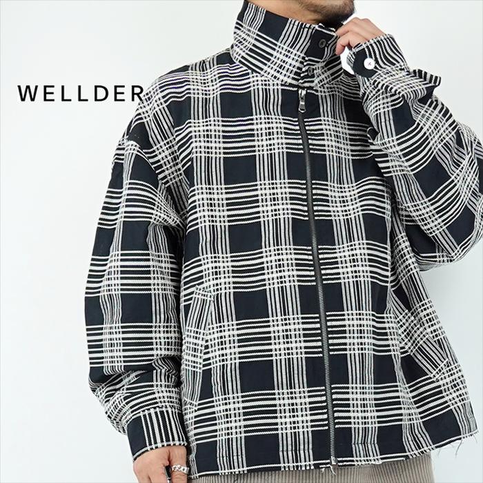 WELLDER（ウェルダー） スタンドカラーチェックブルゾン WELLDER Stand 