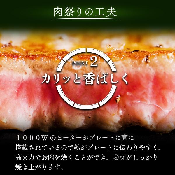 アピックス 肉祭り バンブー 焼肉プレート グリルプレート煙が出にくい ホットプレート 焼肉グリル 無煙 小型 ヘルシー 焼肉ロースター 卓上｜dish｜07