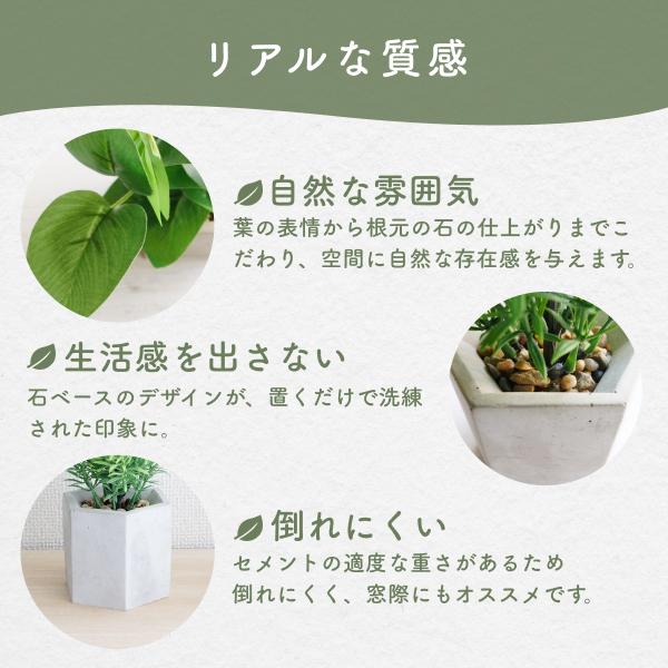 観葉植物 フェイクグリーン 3点セット ミニサイズ コンパクト リアル